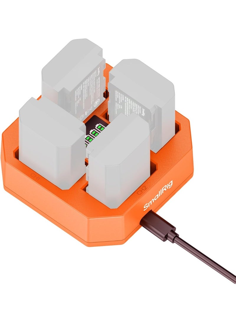 سمول ريج شاحن بطاريات SmallRig NP‑FZ100 بأربع قنوات – 4839 - Image 1